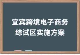開(kāi)展“特殊區(qū)域出口”和“網(wǎng)購(gòu)保稅進(jìn)口”業(yè)務(wù),中國(guó)(宜賓)跨境電子商務(wù)綜合試驗(yàn)區(qū)實(shí)施方案印發(fā)