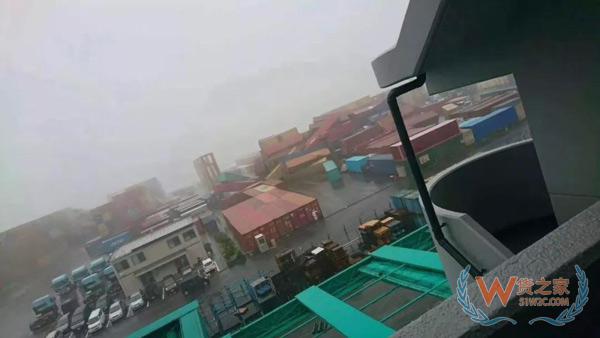 出口日本的注意了！臺風飛燕橫掃日本，港口淹沒集裝箱一片狼藉！船期或受影響！貨之家
